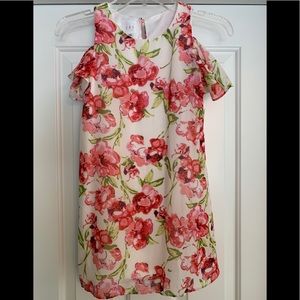 Gorgeous Floral, Cold-Shoulder Dress by CRB Girl, Girl's Size 8